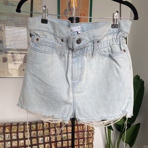 IRO paper bag waist shorts